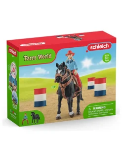 Speelfiguren "Barrel Racing with Cowgirl" - vanaf 3 jaar