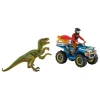 Speelset "Flucht auf Quad vor Velociraptor" - vanaf 5 jaar
