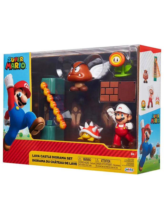Speelset "Nintendo Lava Castle Diorama" - vanaf 3 jaar