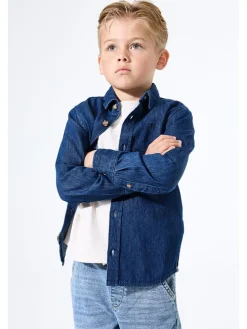 Spijkerblouse blauw