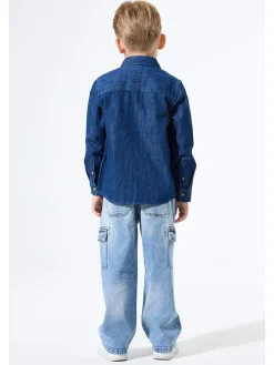 Spijkerblouse blauw