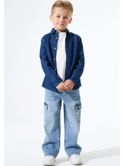 Spijkerblouse blauw