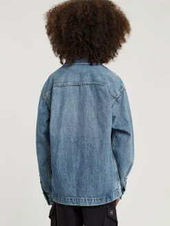 Spijkerblouse blauw
