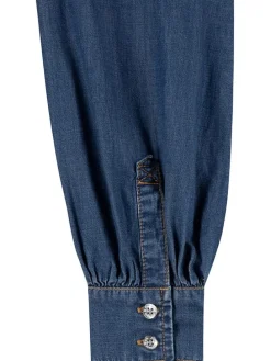 Spijkerblouse donkerblauw