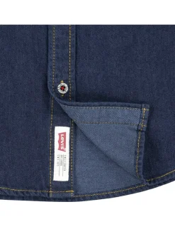 Spijkerblouse donkerblauw
