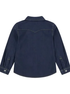 Spijkerblouse donkerblauw