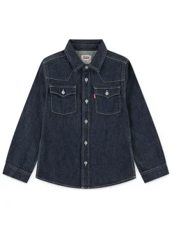Spijkerblouse donkerblauw