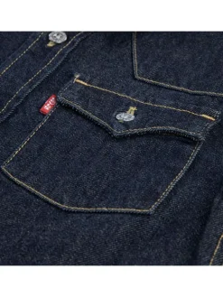 Spijkerblouse donkerblauw