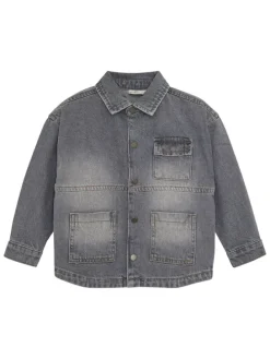 Spijkerblouse grijs