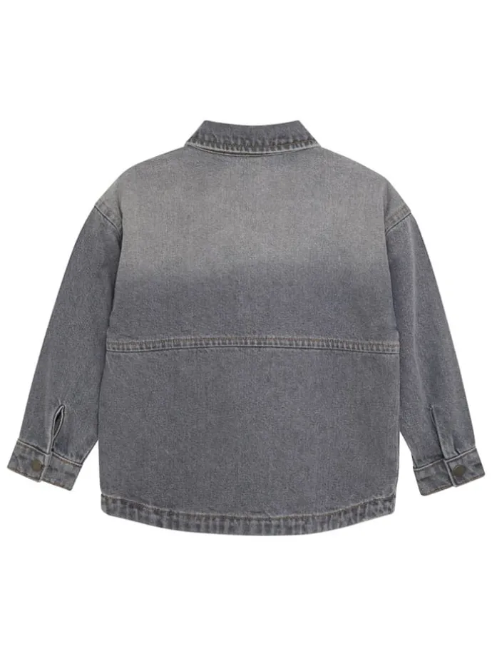 Spijkerblouse grijs