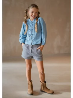 Spijkerblouse lichtblauw