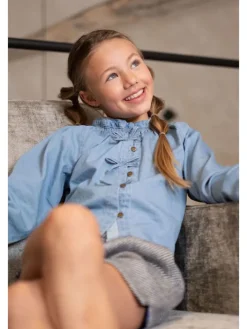 Spijkerblouse lichtblauw