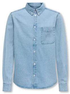 Spijkerblouse "Orson" lichtblauw