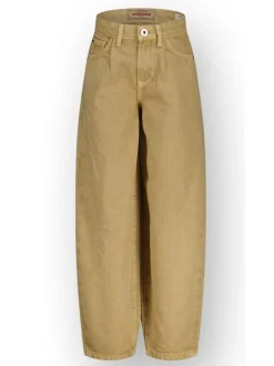 Spijkerbroek - balloon fit - beige