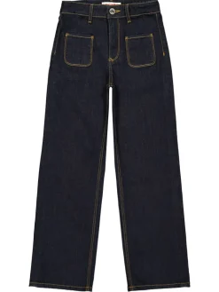 Spijkerbroek "Cato" - wide leg - donkerblauw