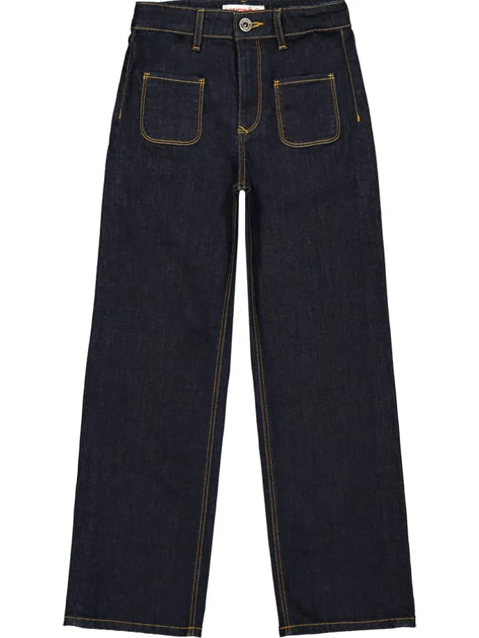 Spijkerbroek "Cato" - wide leg - donkerblauw