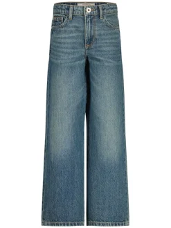 Spijkerbroek - wide leg - blauw