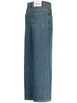 Spijkerbroek - wide leg - blauw