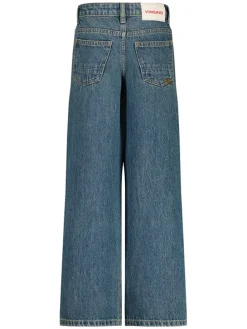 Spijkerbroek - wide leg - blauw
