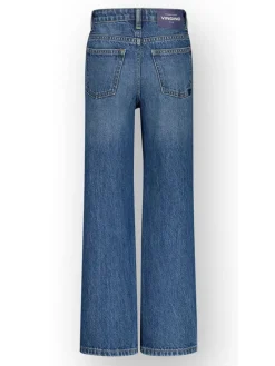 Spijkerbroek - wide leg - blauw
