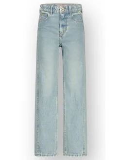 Spijkerbroek - wide leg - lichtblauw