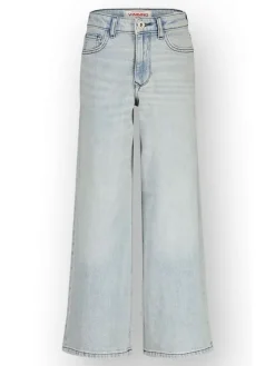 Spijkerbroek - wide leg - lichtblauw