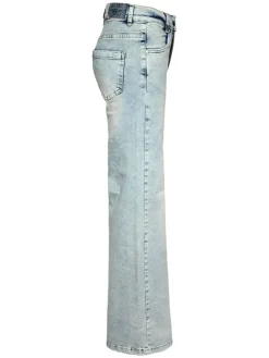 Spijkerbroek - wide leg - lichtblauw