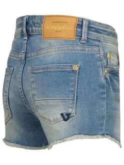 Spijkershort blauw