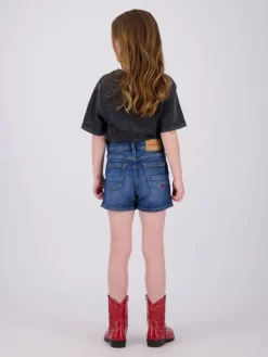 Spijkershort "Dora" blauw