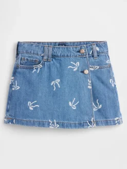 Spijkerskort blauw