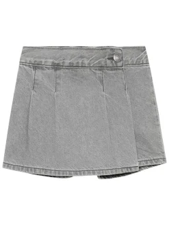 Spijkerskort grijs