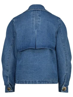 Spijkertrenchcoat blauw