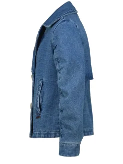 Spijkertrenchcoat blauw