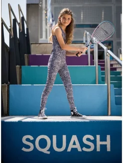 Sport jumpsuit zwart/wit