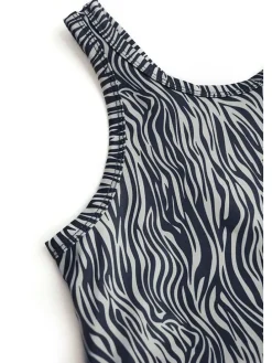 Sport jumpsuit zwart/wit