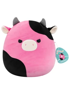 Squishmallows pluchen dier zwart/roze - vanaf 6 jaar