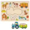 Steekpuzzel "Tractor met aanhangers" - vanaf 12 maanden