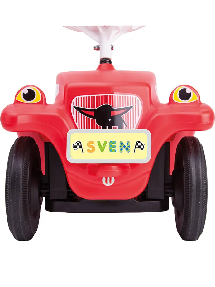 Stickerset "Kentekenplaat" rood - vanaf 12 maanden