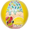 Strandbal "Happy Summer" geel - Ø 29 cm