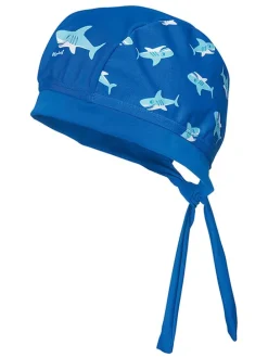 Strandmuts "Haai" blauw