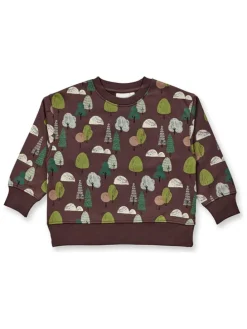 Sweatshirt "Dari" donkerbruin