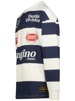 Sweatshirt donkerblauw/wit