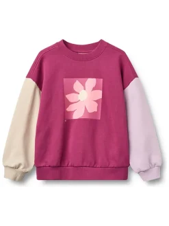 Sweatshirt "Elliot" roze/crème