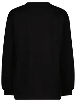 Sweatshirt geel/crème/zwart