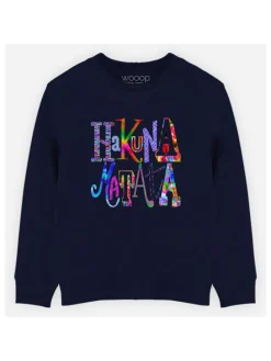 Sweatshirt "Hakuna matata" donkerblauw