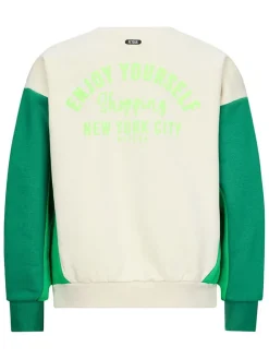 Sweatshirt "Kikki" crème/groen