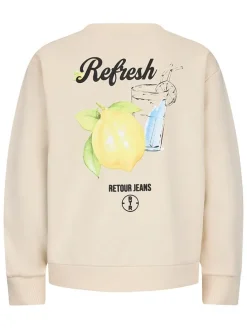 Sweatshirt "Leo" beige