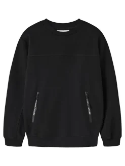 Sweatshirt "Leo" zwart