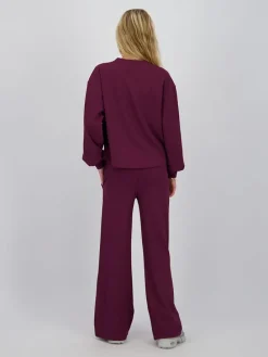 Sweatshirt "Tosca" auberginekleurig