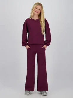 Sweatshirt "Tosca" auberginekleurig